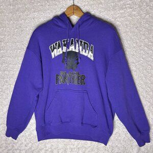 Wakanda Black Panther Purple Hoodie‎ Sweatshirt Size Medium